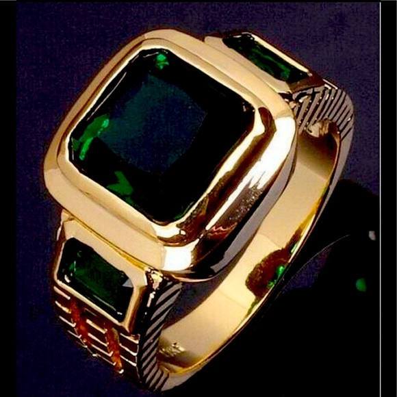 Accessories New 125ct Natural Emerald Mens Ring Poshmark